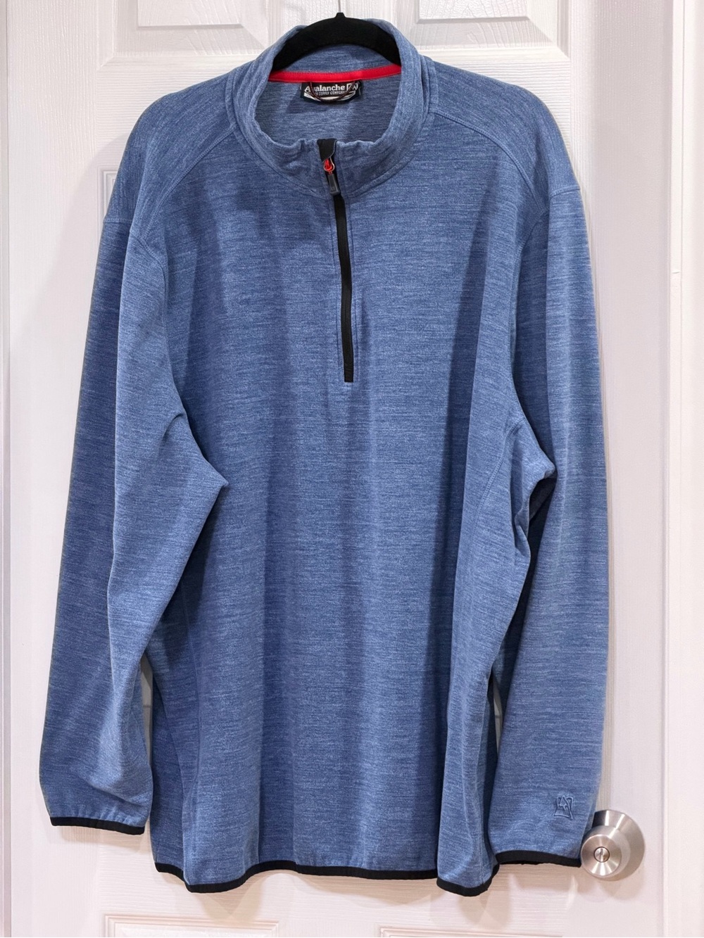 Avalanche Men's Heather Blue Quarter-Zip Pullover Sweater
